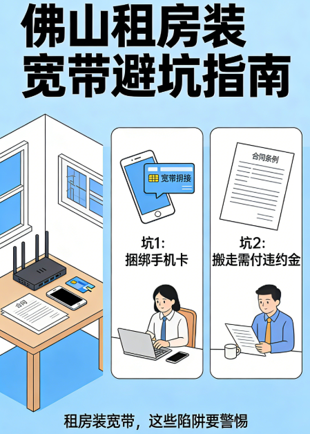 佛山租房宽带｜月付无合约太香了