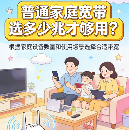 普通家庭宽带选多少兆才够用？